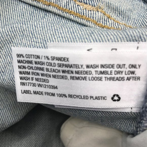 Universal Thread Women's Size 22W Vintage Midi Short Cut Off Blue Denim New - Picture 6 of 14